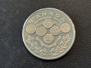 lot 22 image: 1968 Canada Commemorative Silver Dollar