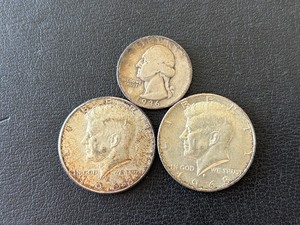 lot 43 image: Kennedy Half Dollars 40% Silver, Washington Quarter 90% Silver