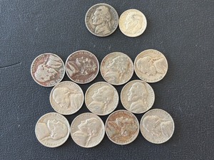 lot 45 image: Silver War Nickel and Dime, Older Jefferson Nickels