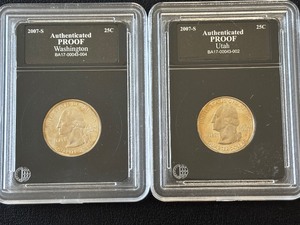 lot 47 image: 2007 State Quarter Proofs