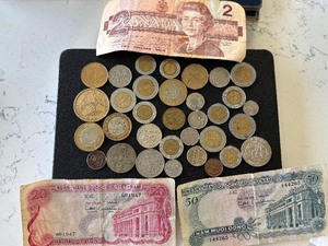 lot 54 image: Foreign Coins and Currency