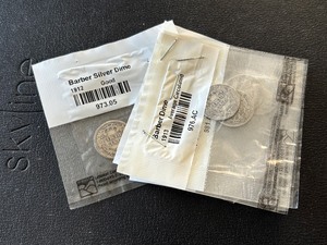 lot 57 image: Barber Silver Dimes