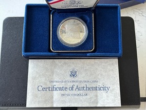 lot 59 image: 1987-S Constitution Silver Dollar