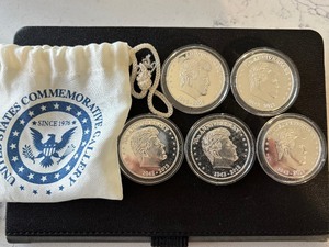 lot 74 image: Silver Plated Rescue of PT-109 Commemorative Coins
