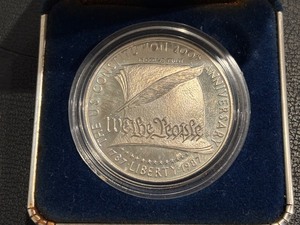 lot 101 image: 1987-S Constitution Silver Dollar Proof