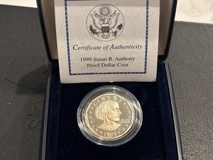 lot 102 image: 1999 Susan B. Anthony Dollar Proof