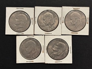 lot 141 image: Eisenhower Dollars
