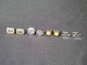lot 187 image: Collection of Vintage Mens Cufflinks Mixed Styles