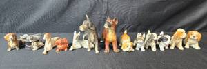 lot 270 image: Collection of Vintage Dog and Animal Figurines Ceramic and Porcelain