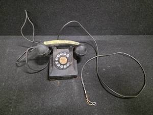 lot 3027 image: Mid-20th Century Rotary Dial Telephone - Apparently belonged to the BENSON Funeral home in Northfield Minnesota