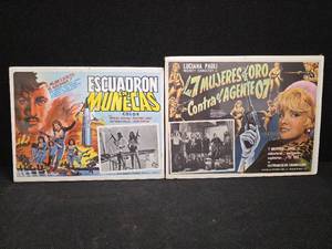 lot 3035 image: 2 VINTAGE Mexican Movie Lobby Cards