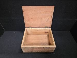 lot 3061 image: .22 LRHP (Long Rifle Hollow Point) Vintage Wooden Crate for storing Ammunition.