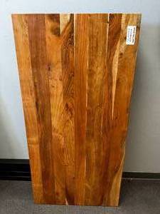 lot 9 image: Acacia Loft Desk  Solid Acacia Wood, Metal Frame, Modern Industrial Design