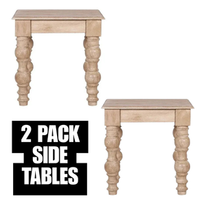 lot 13 image: 2 PACK NEW OUT OF BOX French Country Side Table - Really Cool Living