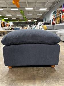 lot 55 image: OPEN BOX My Cloud Slate Blue 30 Ottoman - Really Cool Living