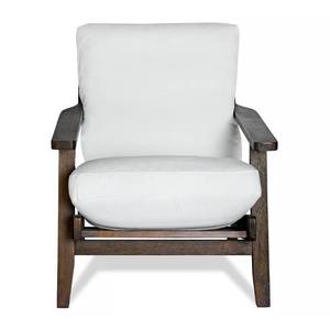 lot 68 image: BRAND NEW IN BOX PEARL WHITE Peyton Chair  Mid Century Modern Armchair with Removable Washable Covers