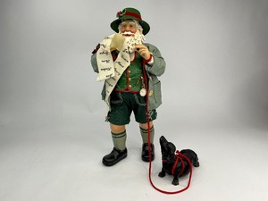 lot 9 image: 1998 Possible Dreams Clothtique Collection Santa and His Pet Dog