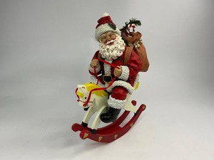 lot 23 image: 1997 Possible Dreams Clothtique Collection Santas Rocking Horse