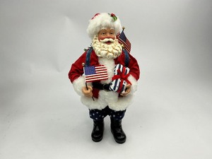 lot 24 image: 2001 Possible Dreams Clothtique Collection Star Spangled Santa