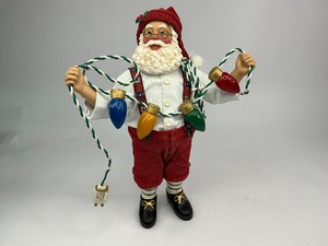 lot 39 image: Kurt Adler Fabriche Santa with Lights