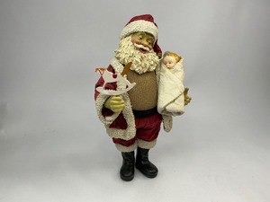 lot 69 image: 1988 Possible Dreams Clothtique Collection Babys First Christmas with Santa