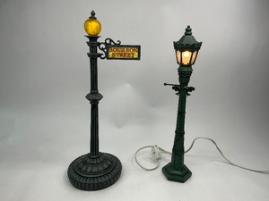 lot 94 image: Possible Dreams Clothtique Collection Bourbon Street Light Pole & Regular Light Pole