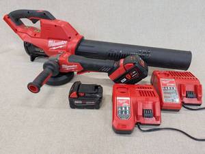 lot 5 image: Milwaukee Cordless Tool Set with Batteries and Chargers