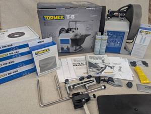 lot 17 image: Tormek T-8 Custom Sharpening System with Accessories