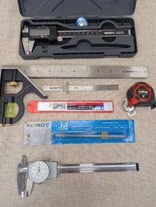 lot 55 image: Assorted Measuring and Cutting Tools Set