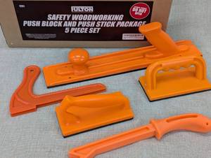 lot 70 image: Fulton Safety Woodworking Push Block and Stick Set