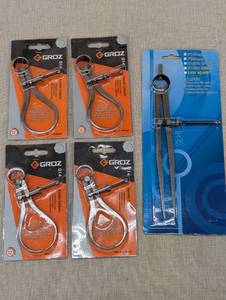 lot 77 image: Set of Groz Outside Calipers and Spring Divider