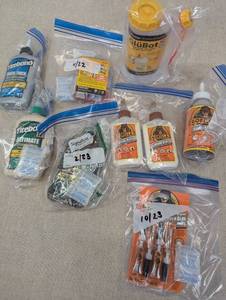 lot 99 image: Assorted Glue and Adhesive Collection