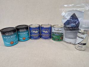 lot 100 image: Collection of Water-Based Topcoats and Finishes