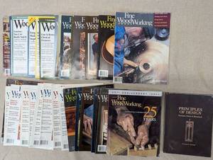 lot 103 image: Collection of Fine Woodworking Magazines and Design Book