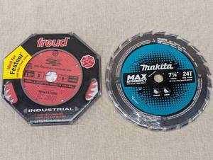 lot 107 image: Freud and Makita Circular Saw Blades