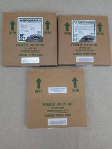 lot 110 image: Forrest Carbide Tipped Saw Blades Set