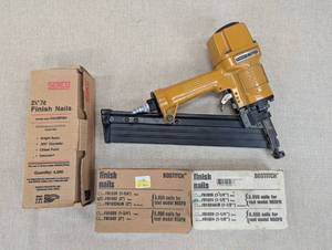 lot 140 image: Stanley Bostitch N60FN Finish Nailer with Nails
