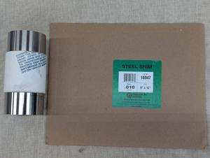 lot 143 image: Precision Brand Steel Shim Stock (.010 Sheet & .005 Roll)
