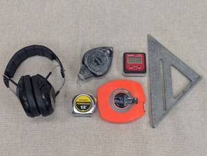 lot 144 image: Assorted Measuring and Safety Tools