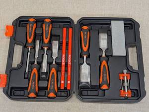 lot 122A image: Rexbeti Wood Chisel Set with Accessories