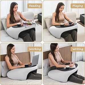lot 10 image: Olumoon Reading Pillow, Lap Desk Pillow for Adult, Memory Foam Gaming Pillow