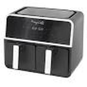 lot 53 image: MegaChefs Dual Zone 4.5  4.5 Qt Digital Air Fryer, 9 Qt Total Capacity