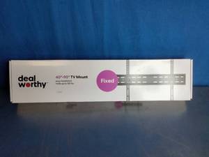 lot 67 image: Dealworthy Fixed Low Profile TV Mount designed for televisions between 40 and 90 inches.