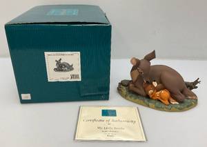 lot 4 image: Est. 275.00 - $400.00 Disneys WDCC EVENT SCULPTURE No.  1289 (BAMBI & Mother) Figurine In Original Box With COA