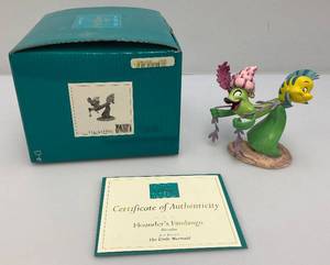 lot 10 image: Est. 175.00 - $300.00 Disneys WDCC (THE LITTLE MERMAID) Flounders Fandango Figurine In Original Box With COA