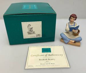 lot 17 image: Est. 75.00 - $200.00 Disneys WDCC (BEAUTY AND THE BEAST) Belle Bookish Belle Figurine In Original Box With COA