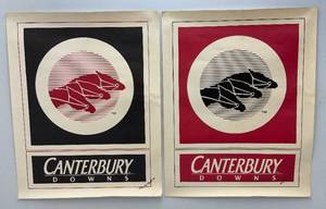 lot 31 image: 22 x 29 Vintage Canterbury Downs Posters