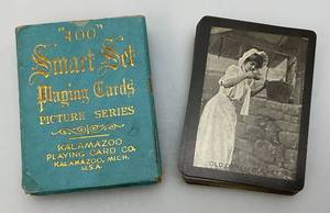 lot 61 image: 1905 400 Smart Set Playing Cards In Original Box