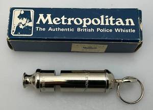 lot 71 image: Vintage Metropolitan The Authentic British Police Whistle In Original Box (NEW)