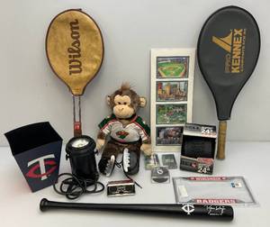 lot 91 image: Misc. Minnesota Wild Collectibles & Vintage Sporting Good Items